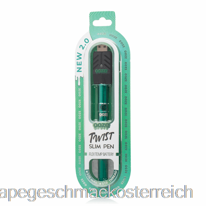 Ooze Slim Twist Pen 2.0 Flex-Temp-Akku Aqua Teal Vape-Geschmack